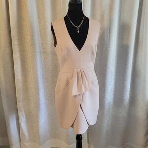 NWT. BCBGMAXAZRIA Clare, Sleeveless, Formal Dress, Size 8, Bare Pink, Wedding